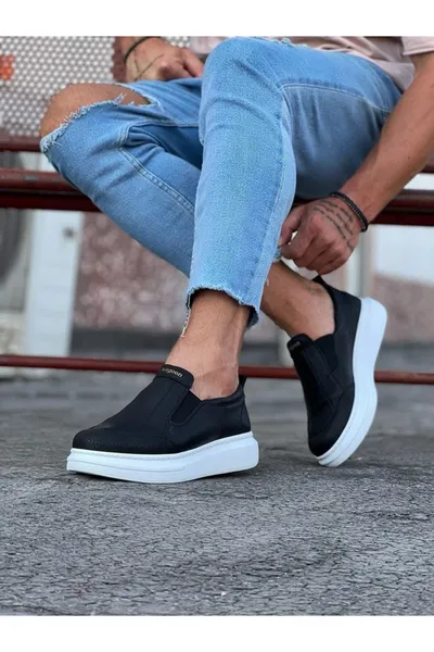 Siyah Düz Casual Erkek Ayakkabı — görsel 2/2