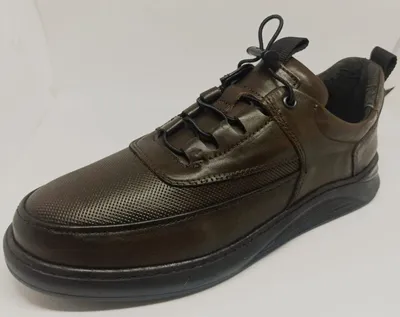 ERKEK CASUAL HAKİKİ DERİ AYAKKABI KOYU KAHVE — görsel 3/5