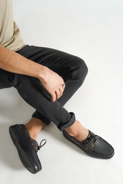 Dexter Casual Hakiki Deri Erkek Ayakkabı Siyah — görsel 1/4