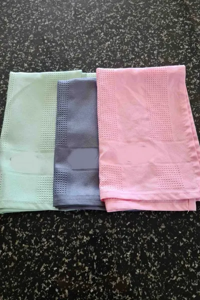 3 Adet Gerçek Mikrofiber Temizlik Bezi (40x60 cm) - İz Bırakmaz Cam Ev Araba Temizlik Bezi — görsel 2/4