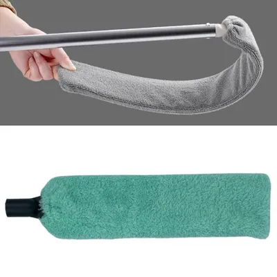 Saplı Mikrofiber Başlıklı Girintili Yüzey Temizleme Mopu Toz Alma Fırçası — görsel 2/5